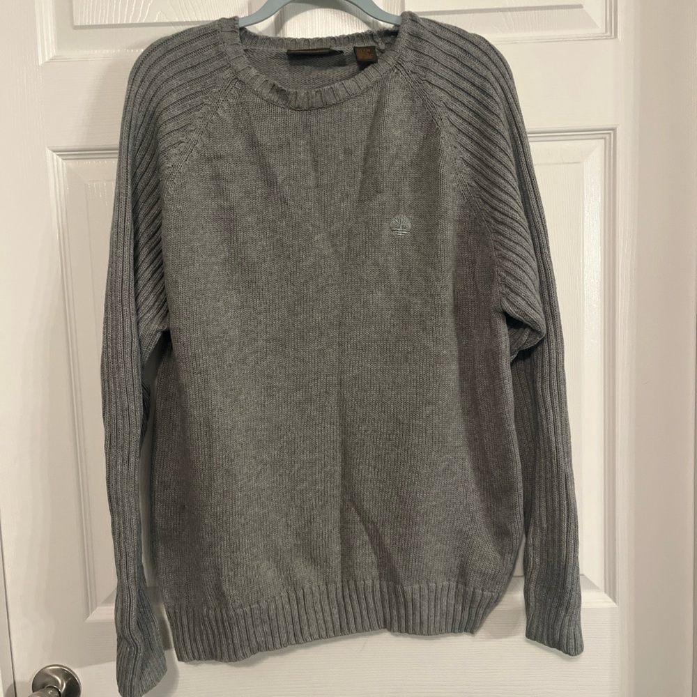 Timberland Men's Gray Crewneck Sweater VTG Y2K